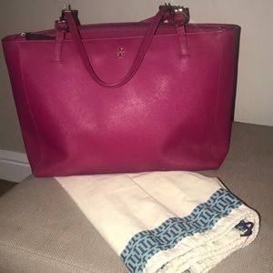 Tory Burch Hot Pink Robinson Tote